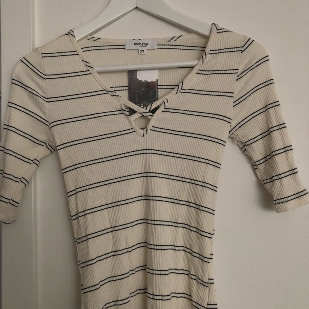 Half long sleeve top